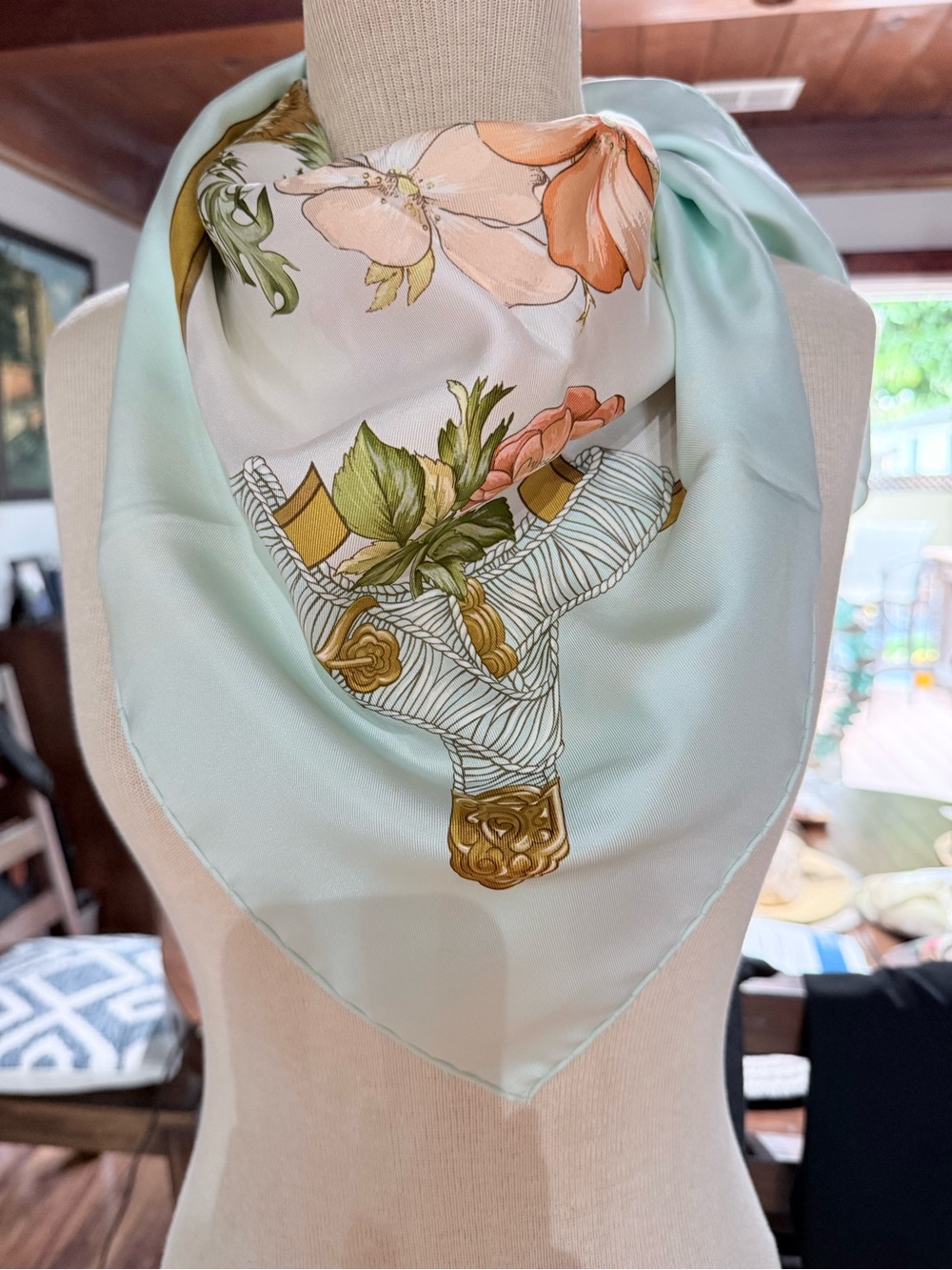 Hermes “Regina” Silk Scarf